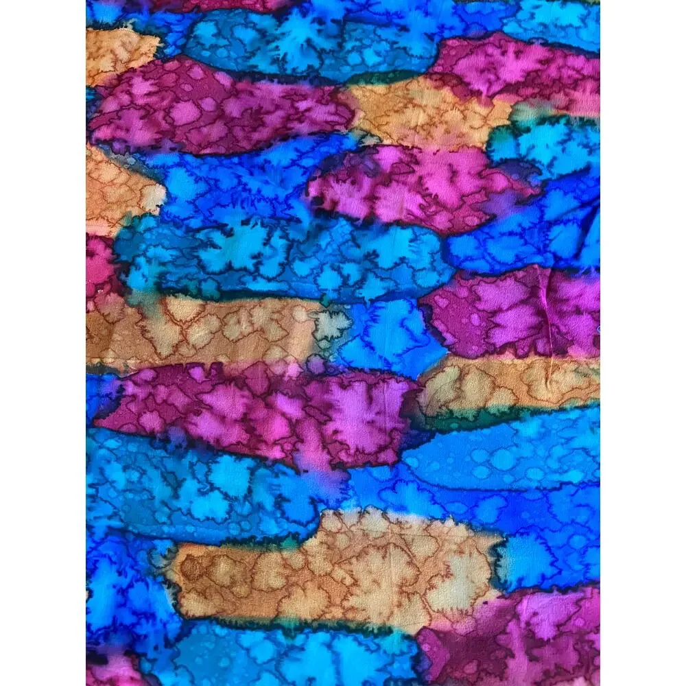 Large watercolor jewel tone scarf